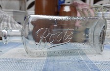 Vintage Boots Embossed Medicine Bottle 20th-century Boots Chemist Glass Bottle
