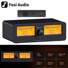 Fosi Audio LC30 Amplifier Speaker Switcher 2-in-2 Out Dual Analog VU Meter Box