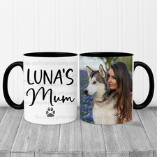 Personalised Dog Mum Photo Mug