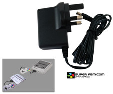 Power Supply for Nintendo Super Famicom - 2m Cable - UK Plug - AC Adapter PSU