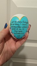 Hand Painted pebble "we've