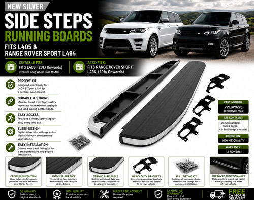 New silver side - new, steps