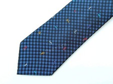 Paul Smith Tie -BNWT Multicoloured Paul Smith Logo Embroidered Navy Tie
