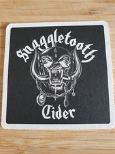 Motorhead Snaggletooth 40th Anniversary Cider Beer Mat x 6