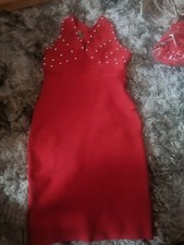Red Bandage mini Dress Size M