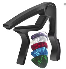 Guitar Capo For Acoustic And Electric Guitars Quick Change With 5 Picks For Free