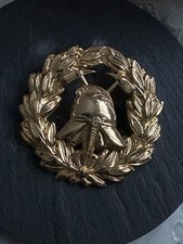 OBSOLETE  FIRE BRIGADE OFFICERS BADGE GILT Cap Badge