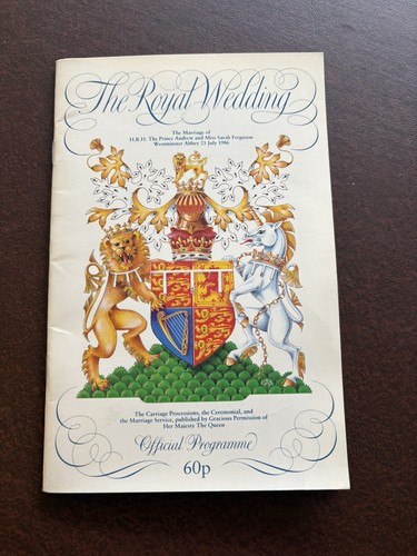Royal wedding programme prince - royal,