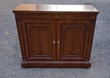 Kindel Furniture Regency Mahogany Flip Top Rolling Bar Cabinet