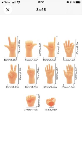 Mabahon pcs tiny hands - 10,