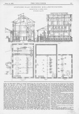 NEUNKIRCHER Germany Dustless Slag Grinding Mill Antique Print 1891
