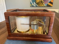 Sewills of Liverpool mahogany cased barograph barometer weather instrument