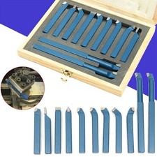 11P 810mm CaRbide Tipped Lathe Metal CutteR Bit Cutting Tool Set TuRning BoRing