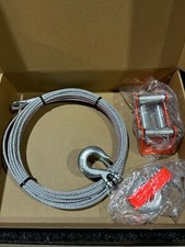 WINCH CABLE WIRE STEEL GALVANISED ROPE 12M 3000lbs