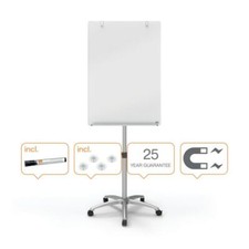 Nobo Glass Flipchart Easel Dry Erase Surface Whiteboard Home Office Stationery