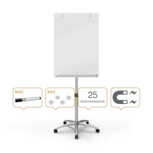 Nobo glass flipchart easel - nobo,