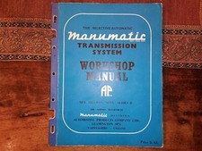 MANUMATIC SELECTIVE AUTOMATIC TRANSMISSION BOOK - HILLMAN MINX SERIES II (1957-)