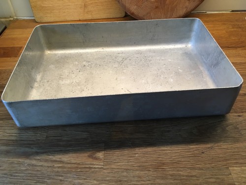 Large vintage deep aluminium - vintage,