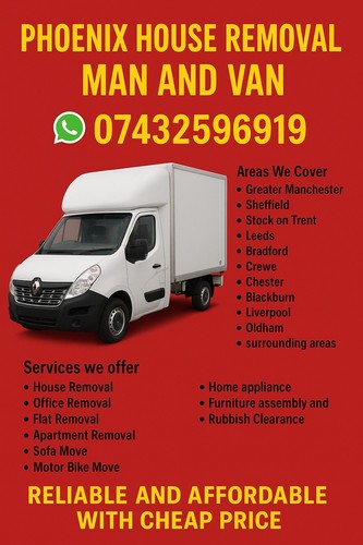 Man and van hire - and, removal