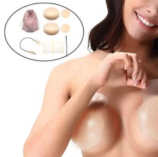 Invisible Push-Up Frontless Bra Silicone Deep Plunge Backless&Strapless Bra Kit