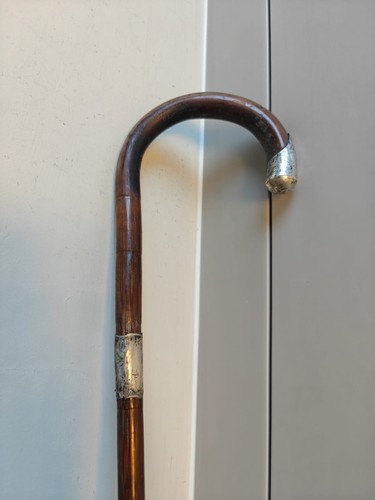 Edwardian silver handle tip