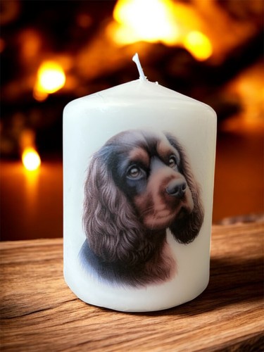 Sussex spaniel dog candle 8cm - dog,