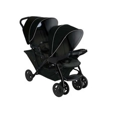 Graco Stadium Duo Tandem Pushchair With Click Connect - Black/Grey