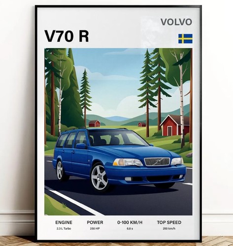 Volvo v70 poster wall - v70,