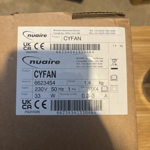 Brand new sealed nuaire - brand,