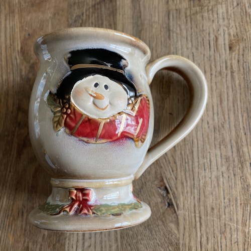 Handmade christmas ceramic mug - handmade,