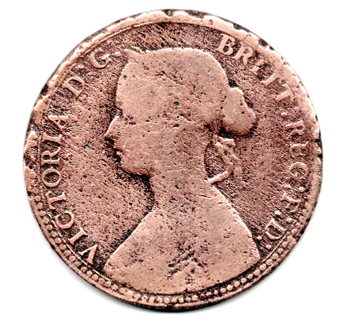 1860 halfpenny - 1860,