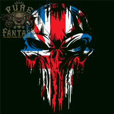 Union Jack Flag Skull Gym MMA