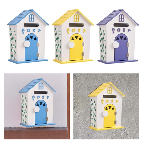 Wooden wall mailbox - wooden, nursery