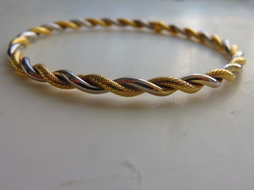 Gold slave bangle ladies - slave,
