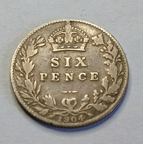 1904 sixpence edward vii - 1904,