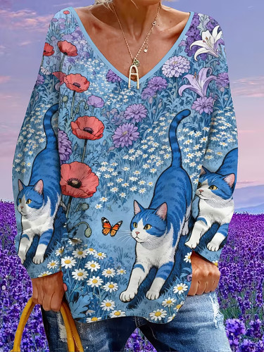 Plus size blue floral - 20,