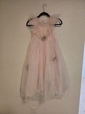 Girls Fairy Dust Size 7-8 Pink Dress Up Costume Party Dress With Butterflies