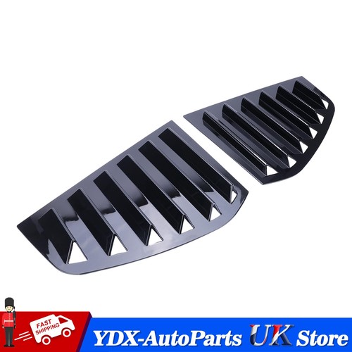 Gloss black rear side window - gloss,