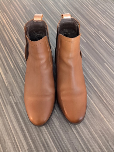 Joules brown ankle boots - brown, size