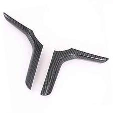 Carbon Fiber Steering Wheel Switch Trims Accessories For BMW M Sport X3 X5 X6 X7