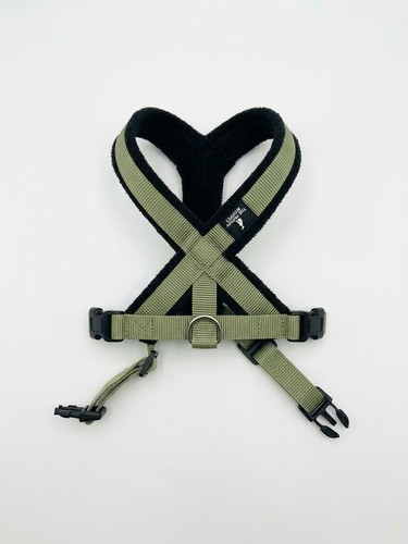 Olive green fleece padded - green,