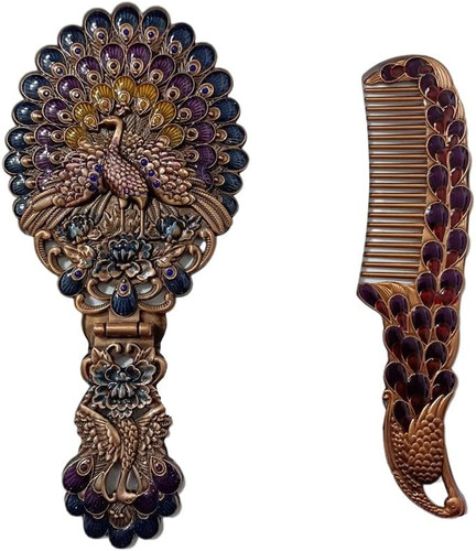 Vintage handheld mirror with - mirror,