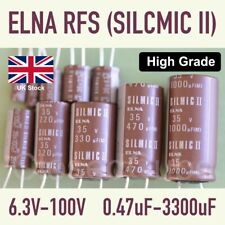 ELNA RFS SILMIC II [6.3V-100V] High Grade Premium Audio Capacitors