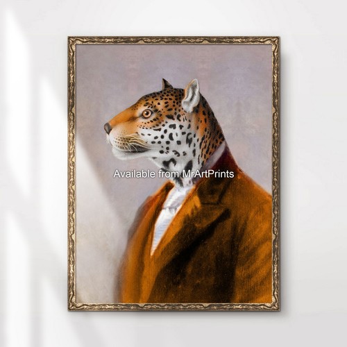Leopard painting art print - leopard,