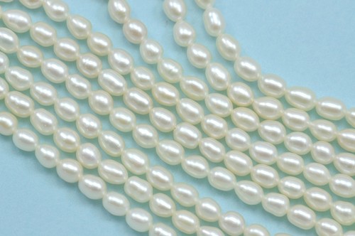 Ivory white rice oval - ivory,