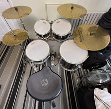 Mapex Horizon Drum Kit With Remo Silent Stroke Heads, Millennium Still Cymbals
