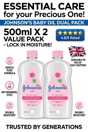 Johnson baby oil - baby, 500ml