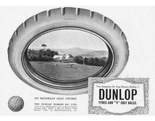 DUNLOP TYRES and V GOLF BALLS