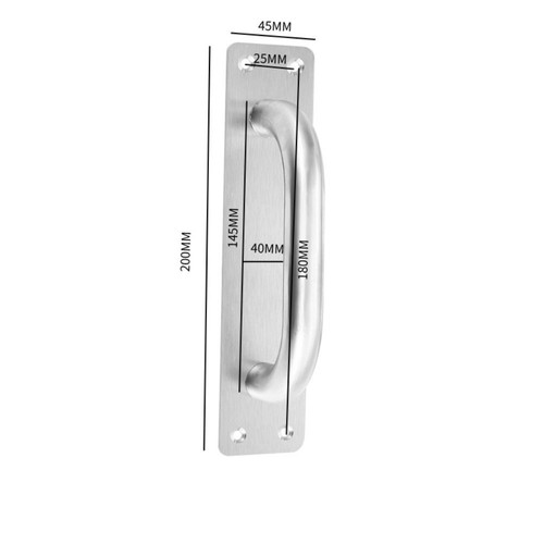 Door plate handle stainless - uk,