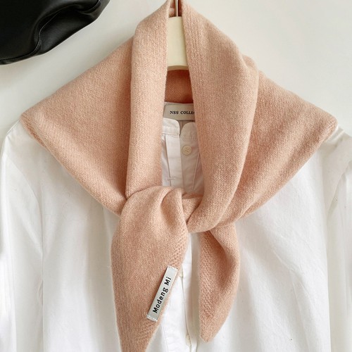 Wool knitted triangular - wool,